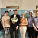 CDU Tecklenburg wählt Kandidaten Matthias Völker: Dagmar Kerssen, CDU Tecklenburg, Anja Karliczek, CDU, Matthias Völker aus Tecklenburg