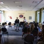 Das Vororchester des Musikveins Die Bocketaler trat in Brochterbeck auf. Über 40 Zuschauer waren da in Tecklenburg und lauschten der Blasmusik mit der Musikschule Tecklenburger Land.