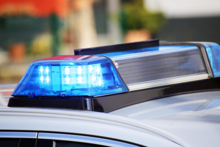 Nahaufnahme Blaulicht Polizeiauto RBO Aktuell Brochterbeck