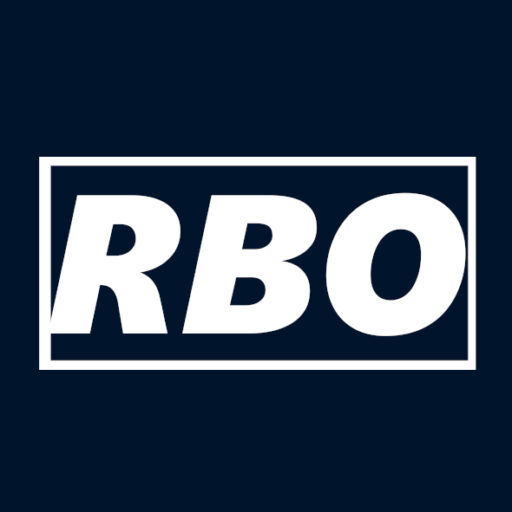 RBO-Logo Blau Hintergrund