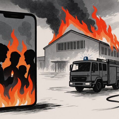 Brand in Rheine: Brandstiftung? Video aufgetaucht, Emslandgymnasium in Flammen in Rheine, Nordrhein-Westfalen, Turnhalle einer Schule brennt im Kreis Steinfurt