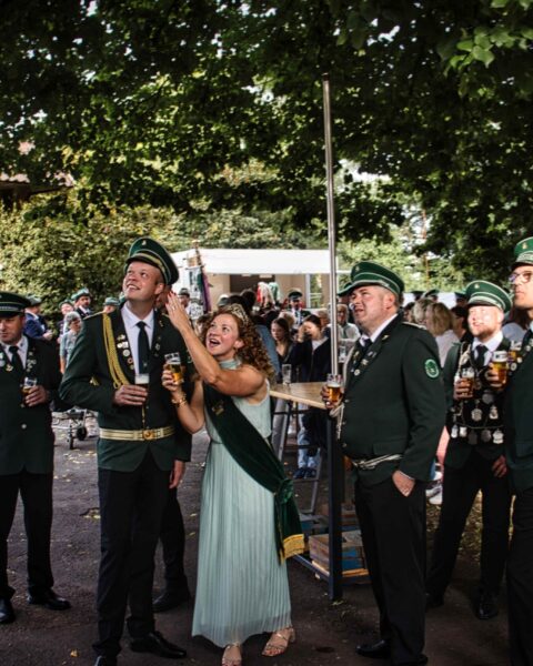 Schützenfest Brochterbeck, Scheibenhängen Tobias Greiwe Schützenverein Lienen-Niederdorf