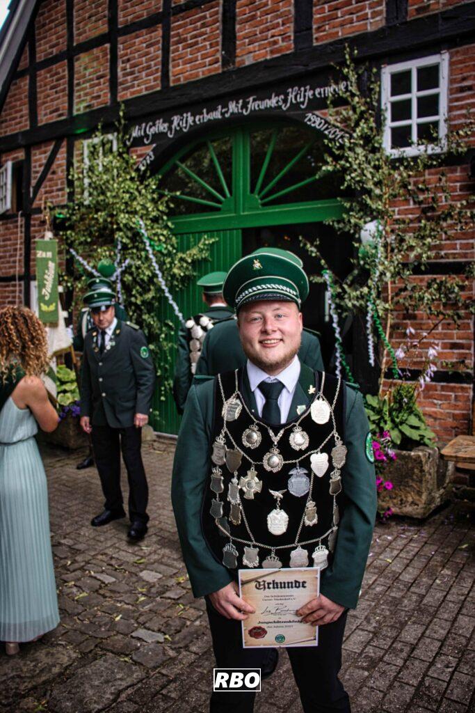 Schützenfest Brochterbeck, Scheibenhängen Tobias Greiwe Schützenverein Lienen-Niederdorf