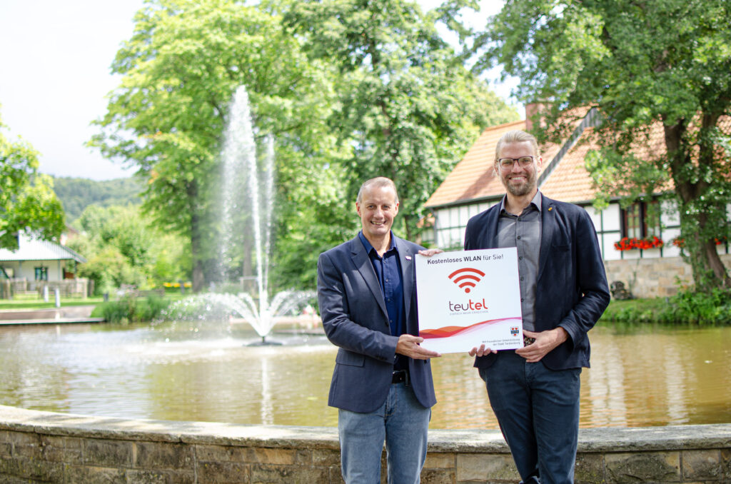 Teutel Brochterbeck freies WLAN rund um Mühlenteich in Tecklenburg-Brochterbeck, Stefan Streit in Brochterbeck