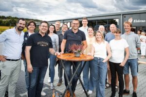 Matthias Völker, CDU Tecklenburg Bürgermeisterkandiat zur Kommunalwahl 2025 in Tecklenburg bei Sommerfest der CDU Tecklenburg in Brochterbeck mit CDU-Politikern