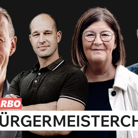Bürgermeisterwahl in Tecklenburg: Der Kandidatencheck am 6.9. live: Stefan Streit, Pascal Lapatke, Dörthe Wittrock und Matthias Völker sind die Kandidaten.