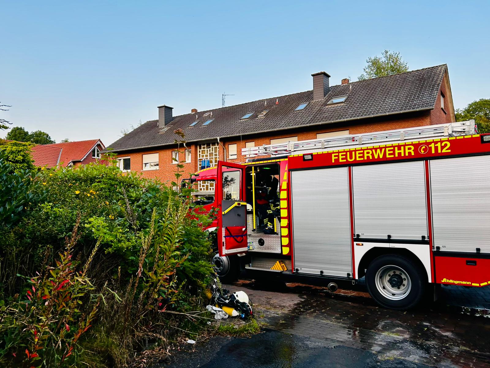 Brochterbeck: Kellerbrand im Josefshaus - Feuerwehr Brochterbeck Übung in Brochterbeck mit Feuerwehr Tecklenburg