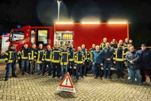 Die Feuerwehr Leeden startete eine Spendenaktion für einen ihrer Kameraden, der schwer erkrankt ist und auf eine Spenderlunge wartet.