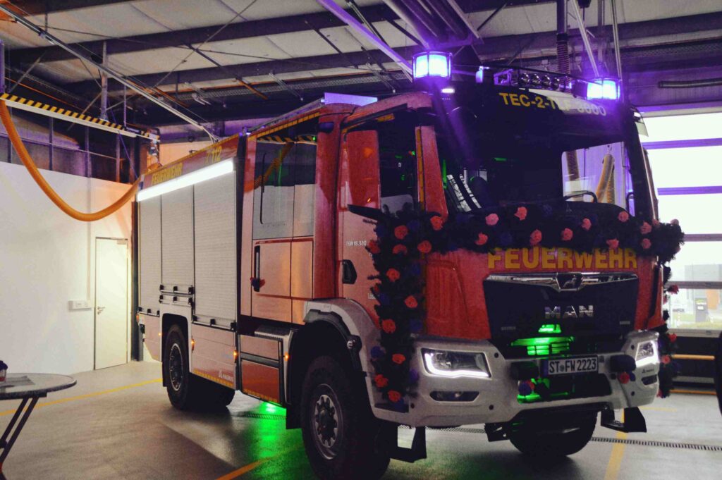 Das neue Tanklöschfahrzeug TLF 3000 der Feuerwehr Tecklenburg-Brochterbeck wurde nun auch gesegnet