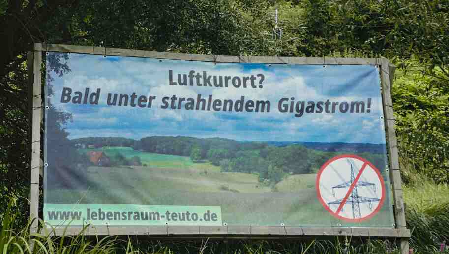 70 Meter über Ledde & Tecklenburg: Der Kampf gegen die Mega-Stromtrasse