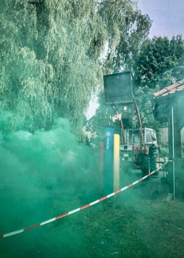 Leedener Schützenfest: Das Programm 2026 in Tecklenburg-Leeden des Schützenvereins, Auf dem Bild Schießstand Leeden im Ortskern