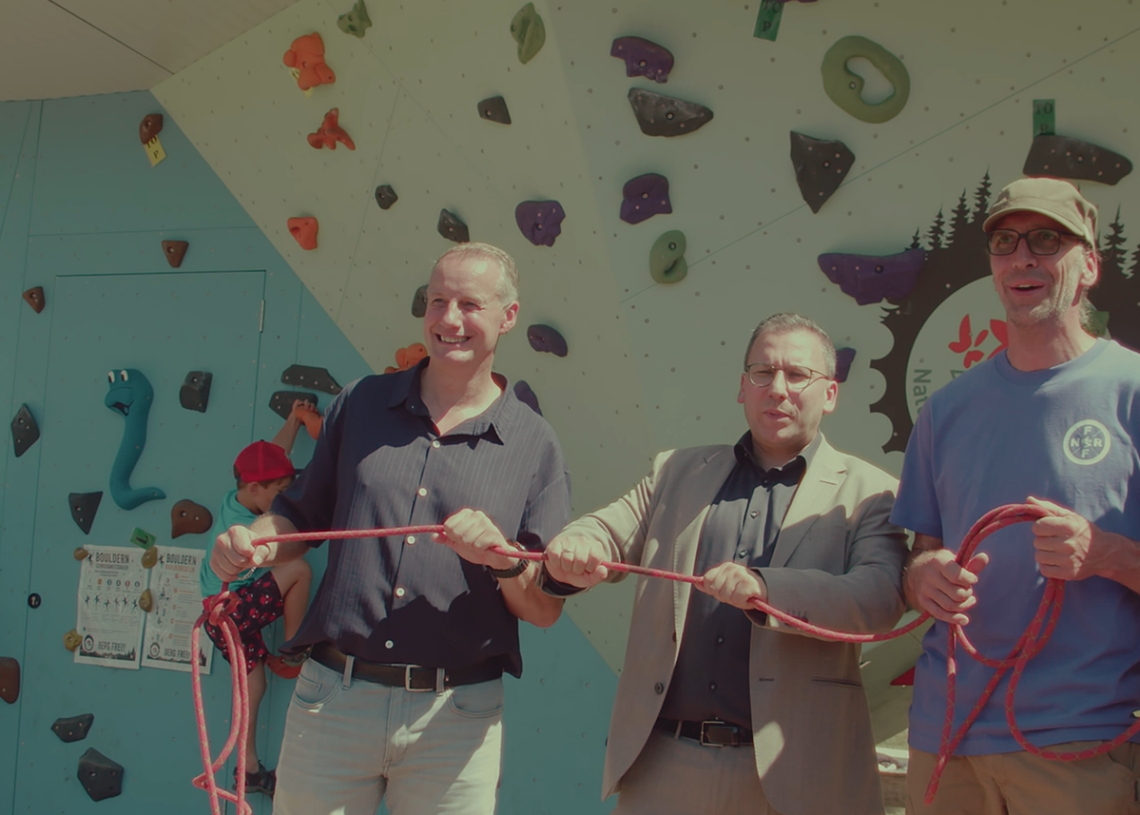 Activity-Park: Brochterbecks Oudoor-Boulderblock eingeweiht!