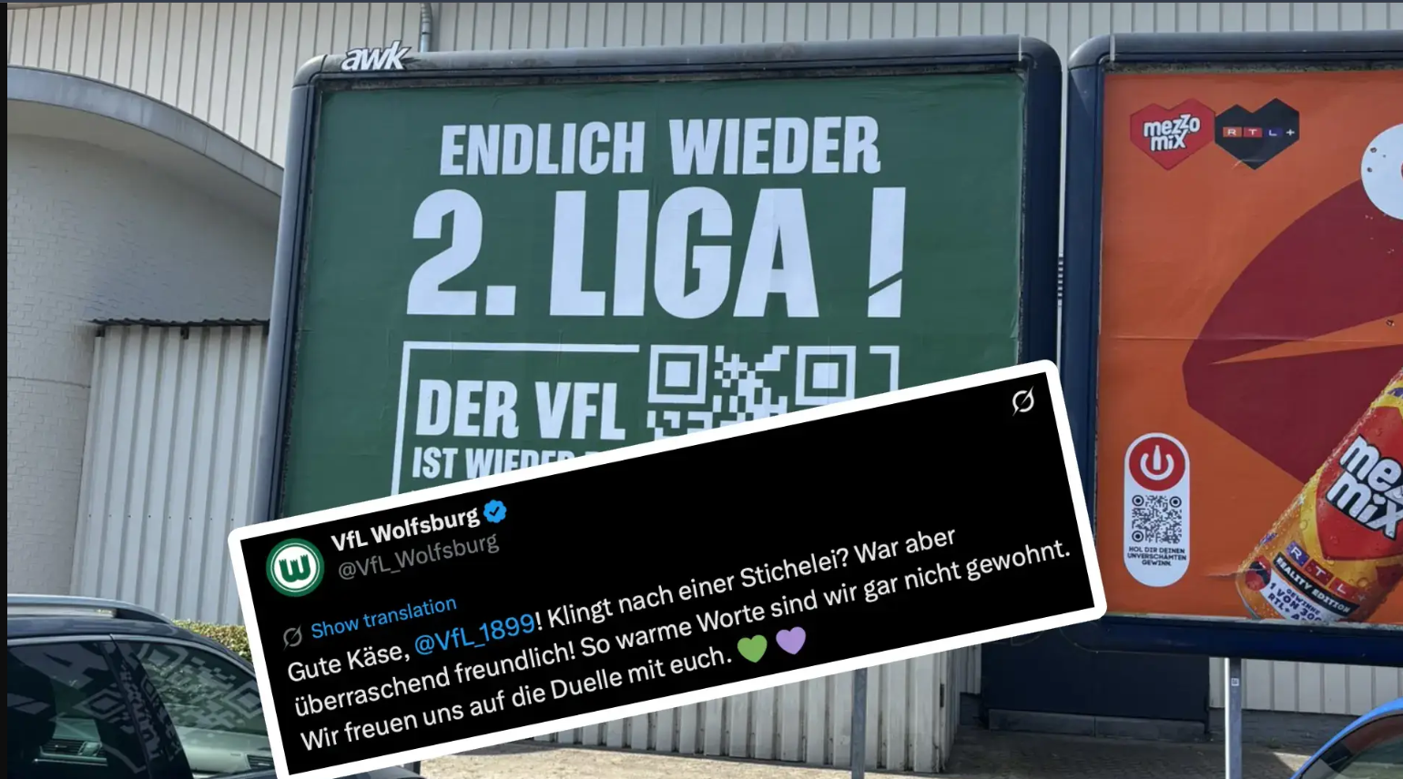 Wie der VfL Osnabrück die Konkurrenz mit frechen Plakaten vorführt